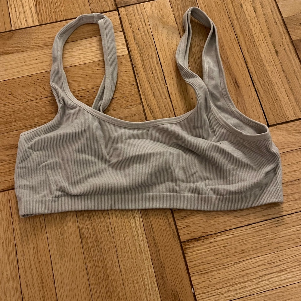Ribbed Beige Bralette